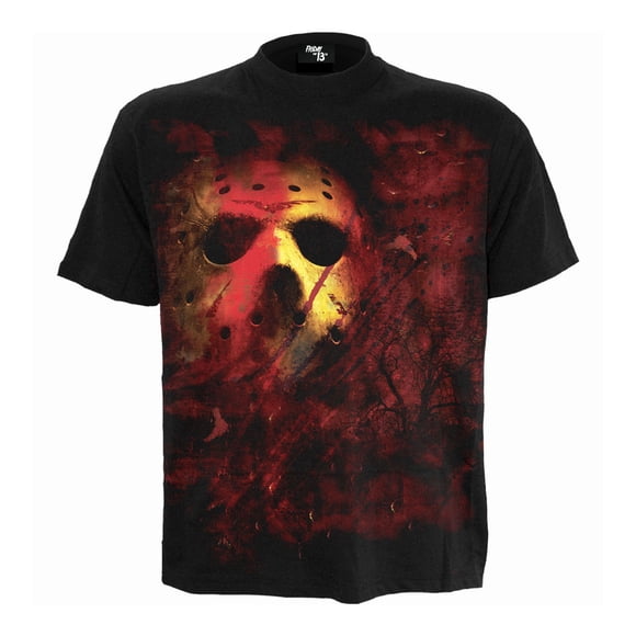 Friday The 13th T-Shirt à Imprimé Jason Lives Back pour Adulte