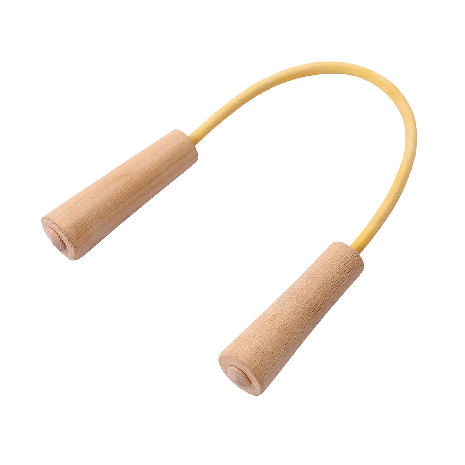 Baoblaze Resistance Band with Wooden Handles Gym Muscle Training Fitness Elastic for Arms