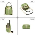 thumbnail image 3 of FORMRS Crossbody Bag for Women Quilted Travel Shoulder Cell Phone Purse with Chain Strap Handbag, Martini with Olive, 3 of 7