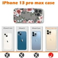 thumbnail image 3 of NIFFPD Phone iPhone 13 Pro Max Case with Screen Protector+ Camera Lens Protector Soft & Flexible TPU Shockproof Cover Case for Women Flower Pattern Design Phone Case, 3 of 7