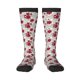 thumbnail image 1 of Balery Leaves And Anemone Flowers In Red Grey Calcetines novedosos Calcetines deportivos Calcetines hasta la rodilla Calcetines de algodón Calcetines originales y geniales, 1 of 6