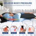 thumbnail image 4 of Almohada corporal YZ HOME Cooling con espuma viscoelástica triturada 20x54, 4 of 9