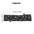 thumbnail image 2 of Polka Dot Bow Headband Fashion Cute Cotton Hair Band for Teenager Black 7.7Inch, 2 of 6