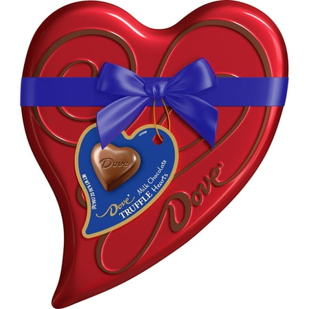 Dove Truffles Milk Chocolate Hearts Valentines Day Candy Tin Gift Box