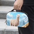 thumbnail image 2 of Alpaca Digital Bag with Oxford Cloth Material, Waterproof Travel Case for Cell Phone Charger Cord and Electronics, Charger Pouch and Cord Travel Organizer, 5.9x9.44x3.14 Inches, 2 of 6