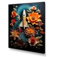 thumbnail image 2 of Designart "Surreal Space Liftoff" Rocketship Canvas Wall Art, 2 of 7