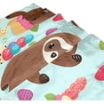 thumbnail image 2 of FREEAMG Cute Sloths Shower Curtain Waterproof Washable Shower Bath Curtain 60x72 Inch Bathroom Decoration Fabric Shower Curtains with 12 Hooks, 2 of 6
