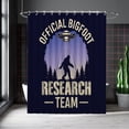thumbnail image 5 of Bigfoot and UFO Shower Curtains Purple Bigfoot Waterproof Bathroom Curtains with Hooks, Unique Official Bigfoot Research Team Themed Bathroom Decor, 5 of 6