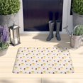 thumbnail image 2 of Yellow Brown Mushroom Small Flower White Flannel Non Slip Door Rugs,Washable Door Mats Indoor,Decorative Door Mats,Dirt-Resistant and Absorbent Doormat for Entrance,Bedroom,Kitchen,Bathroom,23.5"x16", 2 of 5