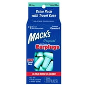 Mack's Original Soft Foam Earplugs, 30 Pair - 33dB Highest NRR, Comfortable Ear Plugs for Sleeping, Snoring, Work, Travel & Loud Events | Made in USA