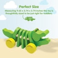 thumbnail image 2 of PlanToys® Dancing Alligator Pull Toy for Toddlers | Eco-Friendly Wooden Toy with Click-Clack Sound | Walking Toy for Babies, 2 of 8