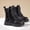 Black, variant on LvhaoGJOB Ankle Boots for Kids Lace-Up Design Side Zipper ankle boots short boots All Season Footwear
