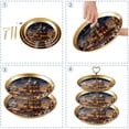 thumbnail image 4 of Christmas Retro Elegant Plastic Discs Iron Pillar Jewelry Display Stand with 21cm/24cm/27cm Plates - 32cm/12.5in Height, 4 of 6