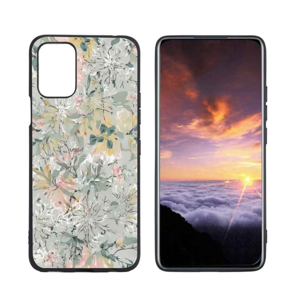 Compatible with LG K42 Phone Case, Floral Case Men Women, Flexible Silicone Shockproof Case for LG K42
