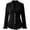 Black#1, variant on Corduroy Jacket Women, Plus Size Long Sleeve Lapel Button Army Green Blazer Jacket with Ruffle Hem and Lace Cuffs, Elegant Fall Outerwear Jacket XL