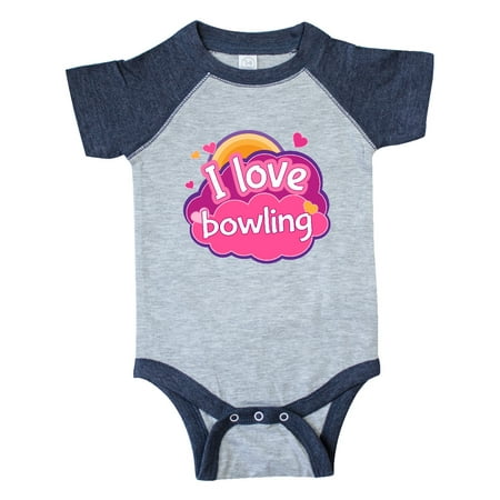

Inktastic Bowler I Love Bowling Gift Baby Girl Bodysuit