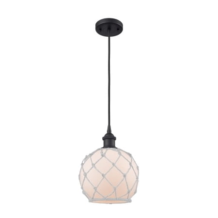 

Innovations Lighting 516-1P Farmhouse Rope Farmhouse Rope 8 Wide Mini Pendant - Matte