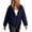 Navy, variant on SAWOBUUN Womens Hooded Waterproof Windbreaker Zip Up Jacket Long Sleeve Casual Lightweight Outdoor Coat with Pockets