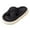 Black, variant on Women's Warm Slippers Cozy Plush House Shoes Women's Comfortable Strap Open Toe Platform Slippers For Home Indoor Outdoor Casual Wear Soft Shoes
