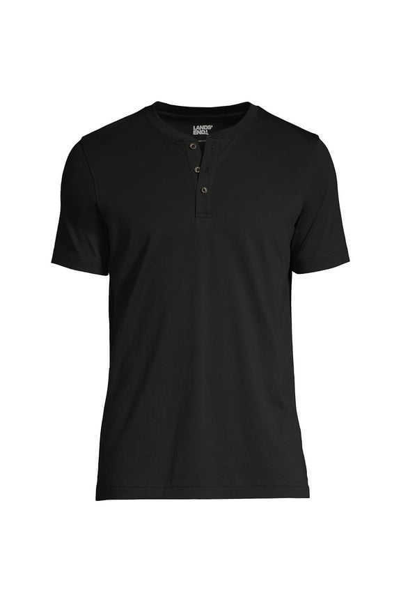 Men's Short Sleeve Cotton Supima Jersey Henley