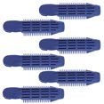 thumbnail image 2 of Blue ABS Hair Styling Roller Clips for Home Use Lightweight Durable Plastic Hair Rollers 6pcs, 2 of 8