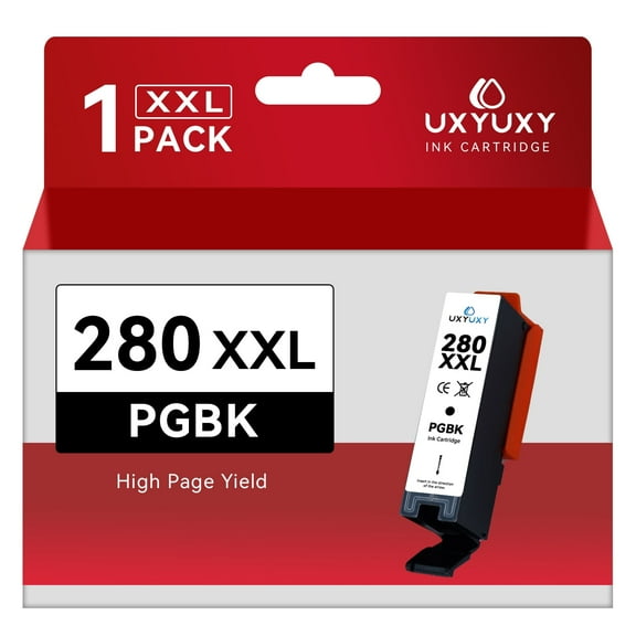 280 Ink Cartridges for Canon PGI-280XXL CLI-281XXL 280 XXL 281XXL Ink Cartridges for PIXMA TR7520 TR8520 TS6120 TS6220 TS8120 TS6320 TS9120 Printer (PGBK,1Pack)
