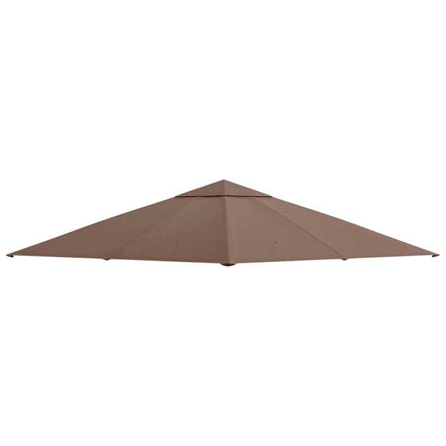 CoSoTower 10' x 10' Square Gazebo Canopy Replacement UV Protected Top Cover Sun Shade Coffee