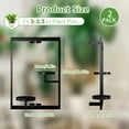 thumbnail image 7 of 2 Pack Picture Frame Wall Plant Holder, Window Plant Hanger Indoor Wall Mount, Metal Hanging Planter, ATSKIM Flower Stand Floating Shelves Decor for Living Room Balcony, 7 of 7