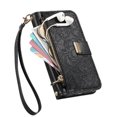thumbnail image 4 of Flip Case for FOXDOCK iPhone 16 Pro Gift Choice Kickstand Viewing Floral Embossed Full Protection Wallet Function, 4 of 6
