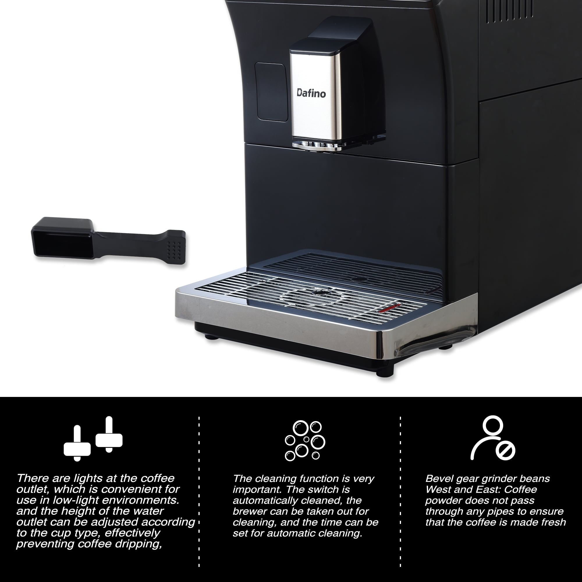 HIZLJJ Coffee Machines Espresso Machines,Office Home American Coffee  Machine Full Automatic Grinding Coffee Machine Bean to Cup Coffee Machine  Coffee