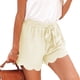 thumbnail image 5 of Pantalones cortos de chándal de moda para mujer, pantalones cortos de cintura alta sólidos sueltos informales de verano Fridja  fhjkhfk459510, 5 of 9
