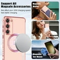 thumbnail image 5 of for Samsung Galaxy S23 Plus Case, Luxury Cute Love Heart Pattern Plating Edge Case with MagSafe for Women Girls Soft TPU Shockproof Protective Case Cover for Samsung Galaxy S23 Plus-Pink, 5 of 14