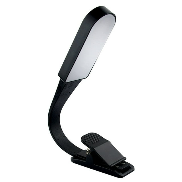 Luz de lectura llevada portátil recargable del tenedor de libro del USB negro de 200*26*10m m