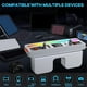thumbnail image 3 of Estación de Acoplamiento de Concentrador USB con Luz de Arcoíris, 4 Puertos Retráctiles, Luz Ning y Carga Rápida Tipo C para Model 3, 3 of 5