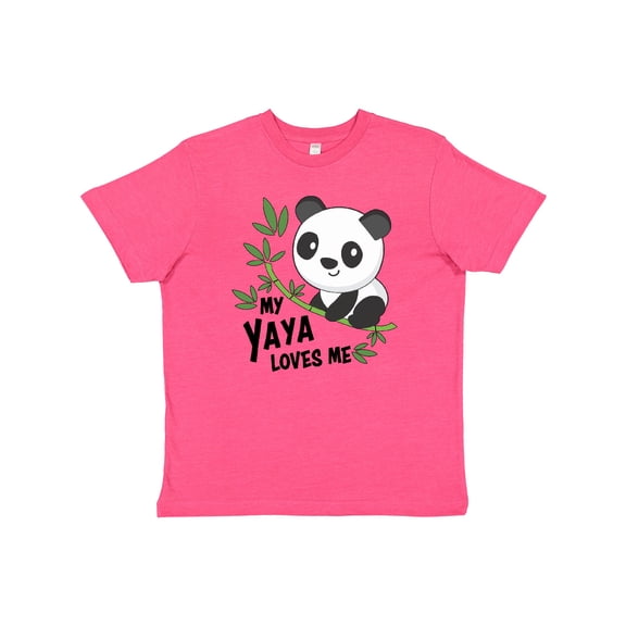 Inktastic My Yaya Loves Me- cute panda Youth T-Shirt