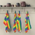 thumbnail image 5 of Rainbow Color Line Kitchen Towel, Dish Towels Quick Drying Tea Towels Absorbent Hand Towels for Kitchen Sink Dinner Table 28 x 18 Inches, Set of 6, 5 of 7