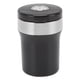 thumbnail image 1 of Cenicero de coche con reloj y LED, mini cubo de basura de acero inoxidable para cigarrillos, color negro y plateado., 1 of 14