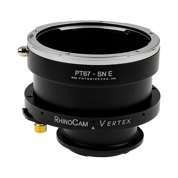 RhinoCam Vertex Rotating Stitching Adapter, Compatible with Pentax 6x7 (P67) Mount SLR Lens on Sony Alpha E-Mount Mirrorless Cameras