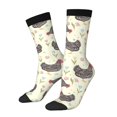 thumbnail image 1 of Fotbe Funny Chicken Calcetas Largas con Estampado para Hombre y Mujer – Calcetas de Compresión Transpirables y Elásticas, Viajar y Uso Diario Talla 5-11, 1 of 6