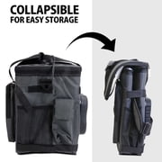 Koolatron 12V Electric Cooler Bag, 13L (14 qt), Collapsible, Gray/Black