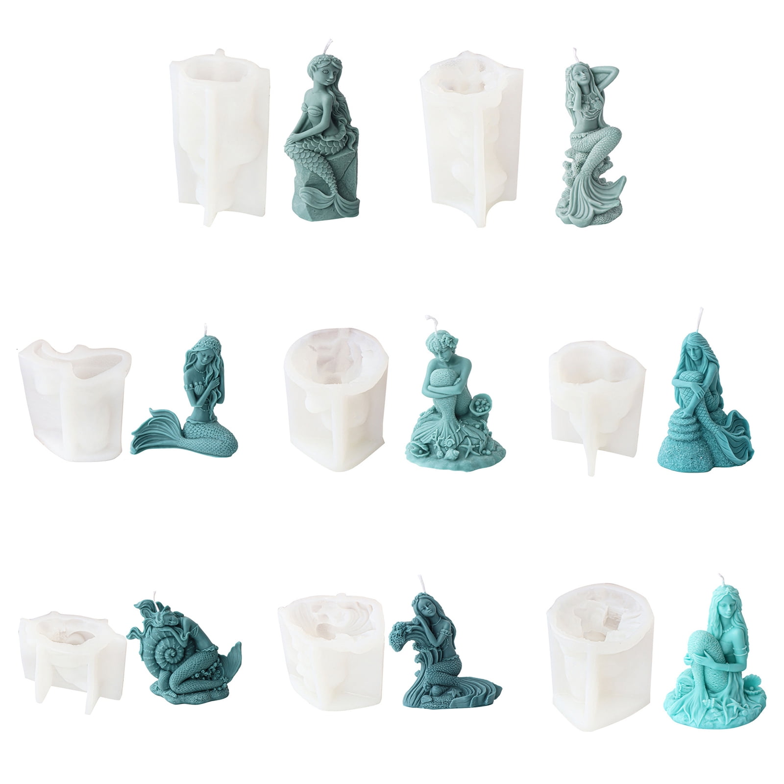 Silicone Mold Large Oceanid Resin Mould Shell Conch Soap Resin Plaster Making tool
