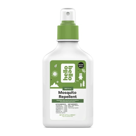 Hello Bello Organic Bug Spray I Deet Free Natural Bug Repellent for Babies and Kids I 6.7 fl oz