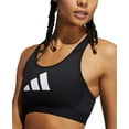 thumbnail image 4 of Adidas Womens Black Don't Rest 3 Bar Logo Racerback Padded Sports Bra Sz XS $40, 4 of 10