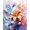 Orange Blue Flower, variant on JYLMOOD DIY Paint by Numbers Kit for Adults, Easy Painting Set for Gift and Home Wall Decor, 16" W x 20" L