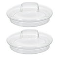 thumbnail image 1 of 2pcs Kitchen Glass Storage Jar Covers Replacement Glass Lids (Transparent), 1 of 8