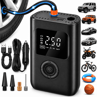 Ryobi P737 Portable Tire Pump Inflator with P738 High Volume