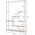 thumbnail image 7 of Tribesigns 39.37'' x 11.81'' x 70.86'' 5-Tier White Wood Composite Indoor Plant Shelf (10 Count), 7 of 7