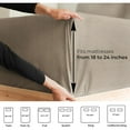 thumbnail image 4 of CGK Linens 4-Piece Extra Deep Pocket Sheet Set - Queen Size Breathable & Cooling Bed Sheets Fits 18"-24" Mattresses, Heathered Beige, 4 of 6