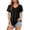 A-Black267, variant on XIAONU V Neck Basic Tops for Women Short Sleeve V Neck Pullover T-Shirt Breathable Minimalist Everyday Tees