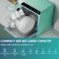 thumbnail image 3 of AIRMSEN Portable Countertop Dishwasher with 5-Liter Built-in Water Tank and Air-Dry Function, 5 Washing Programs, AE-TDQR03, 3 of 10
